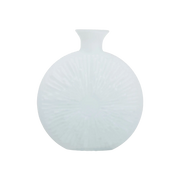 Hadia Glass Vase Matte White