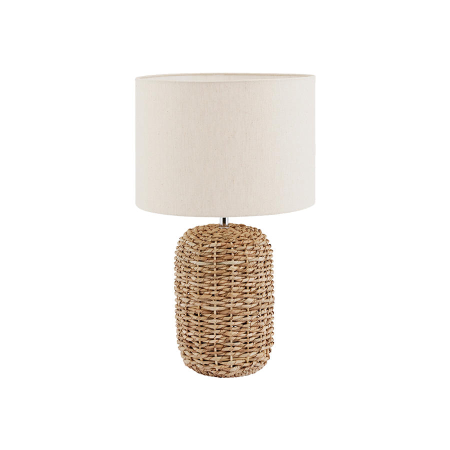 Natural Woven Tall Table Lamp
