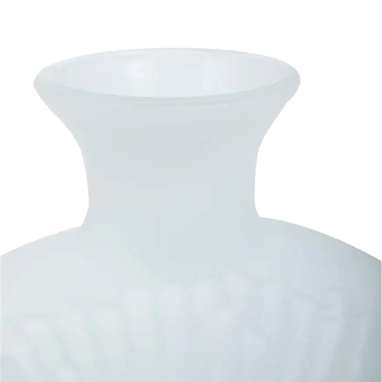 Hadia Glass Vase Matte White