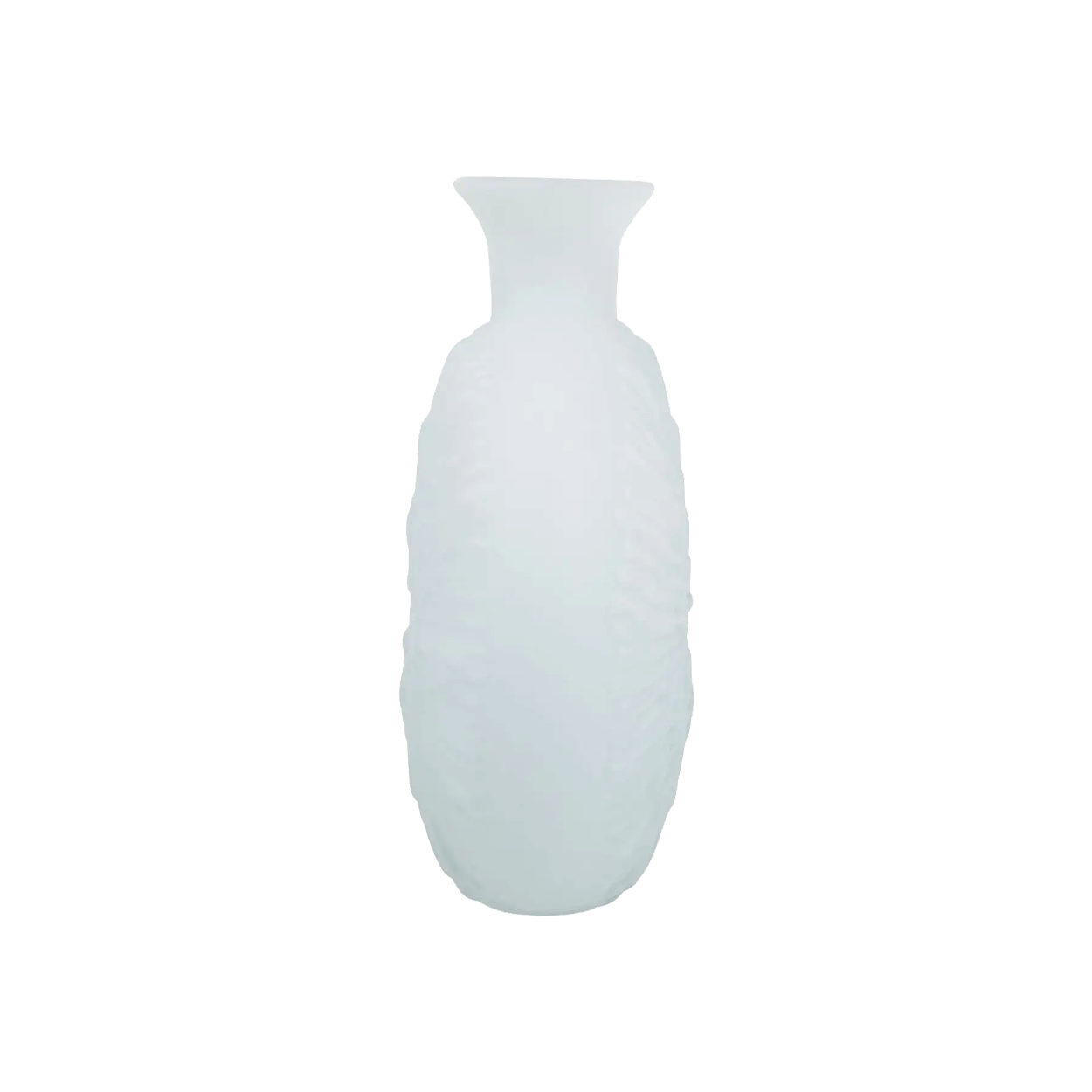Hadia Glass Vase Matte White