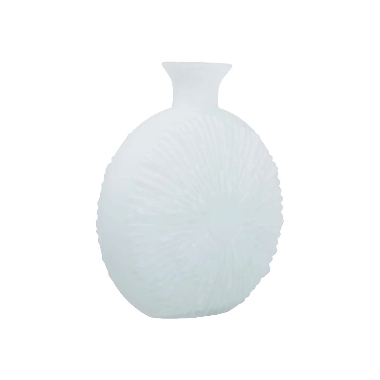 Hadia Glass Vase Matte White