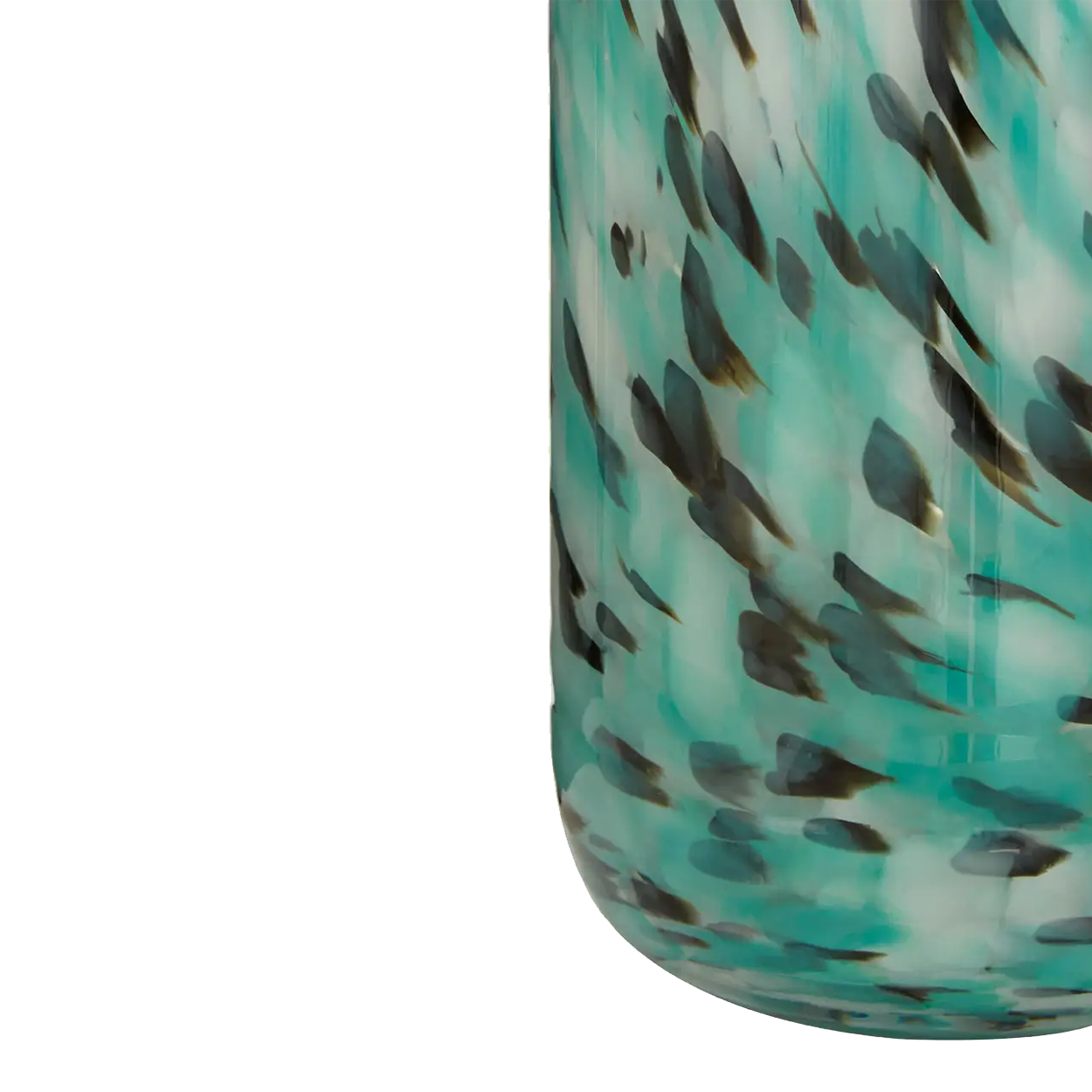 Turquoise Tall Speckle Vase