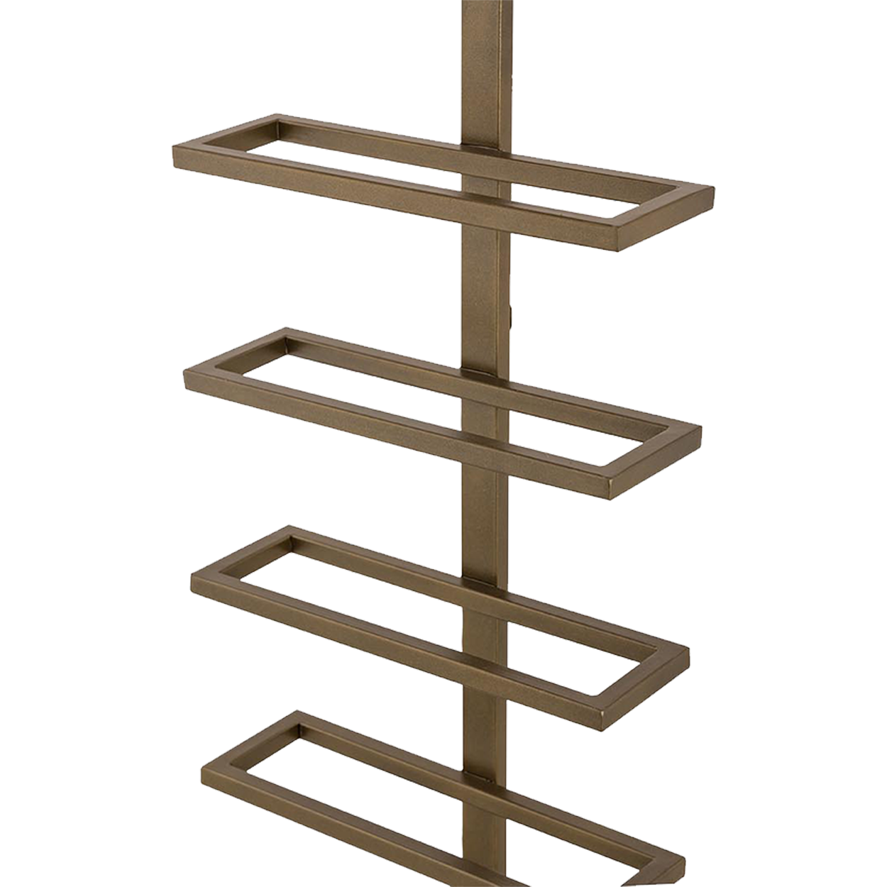 Brass Iron Wall Wine Rack Vertical Layers