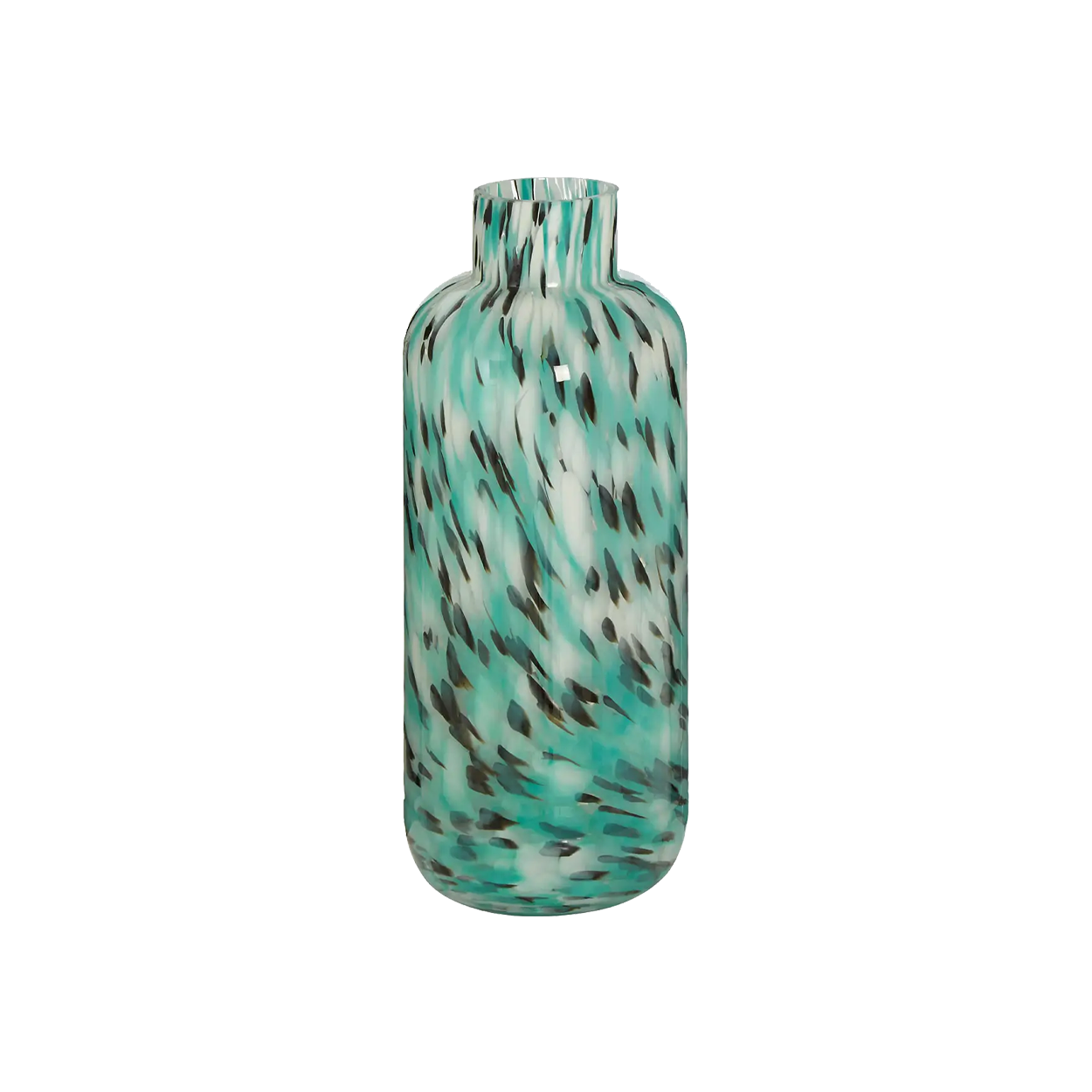 Turquoise Tall Speckle Vase