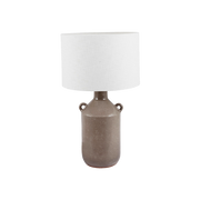 Grey Gloss Urn Stoneware Table Lamp