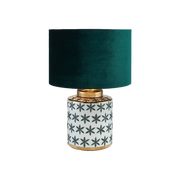 Green and Gold Leaf Ceramic Table Lamp