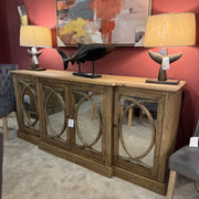 4 Door Mirrored Sideboard