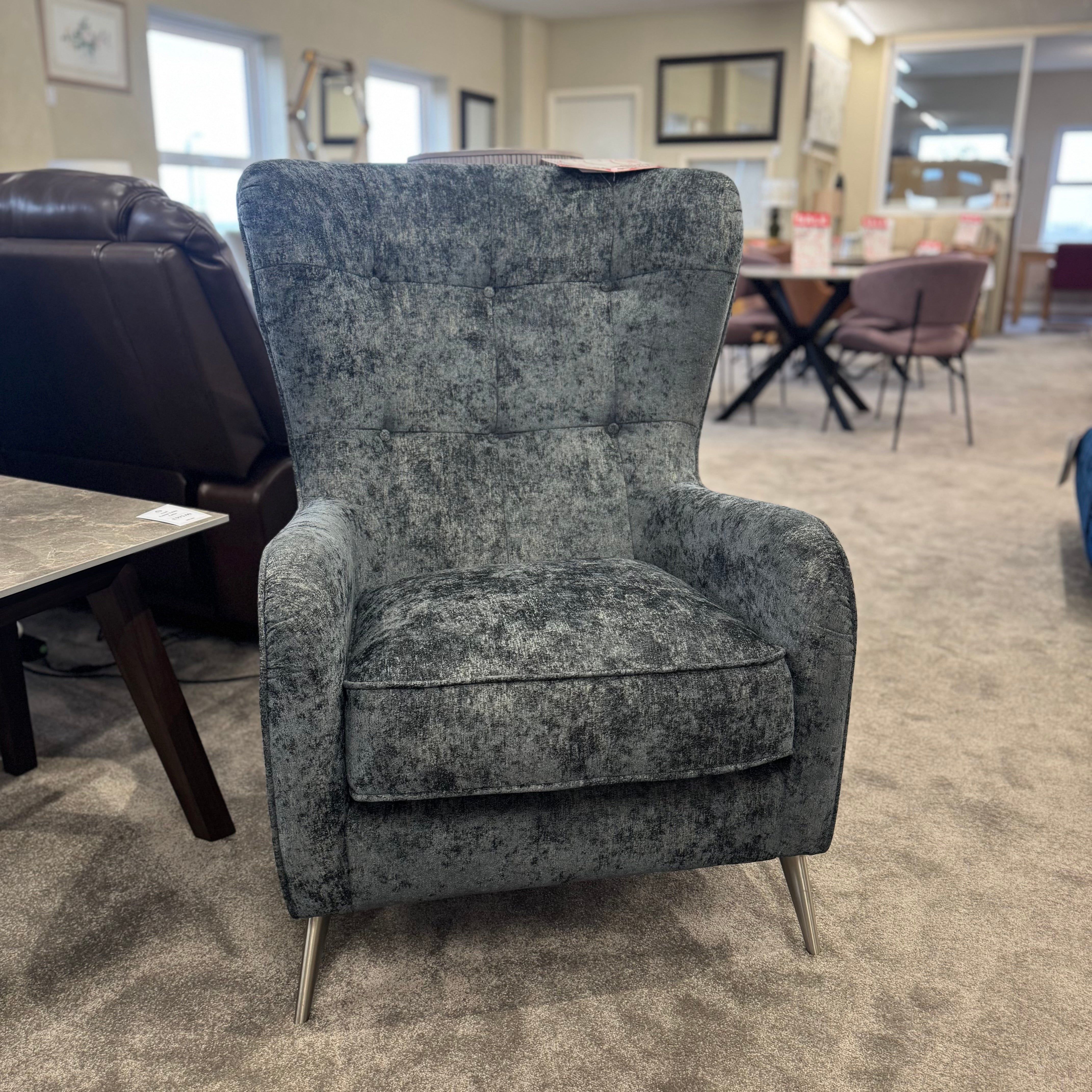 Grey Wing Chair | Clearance