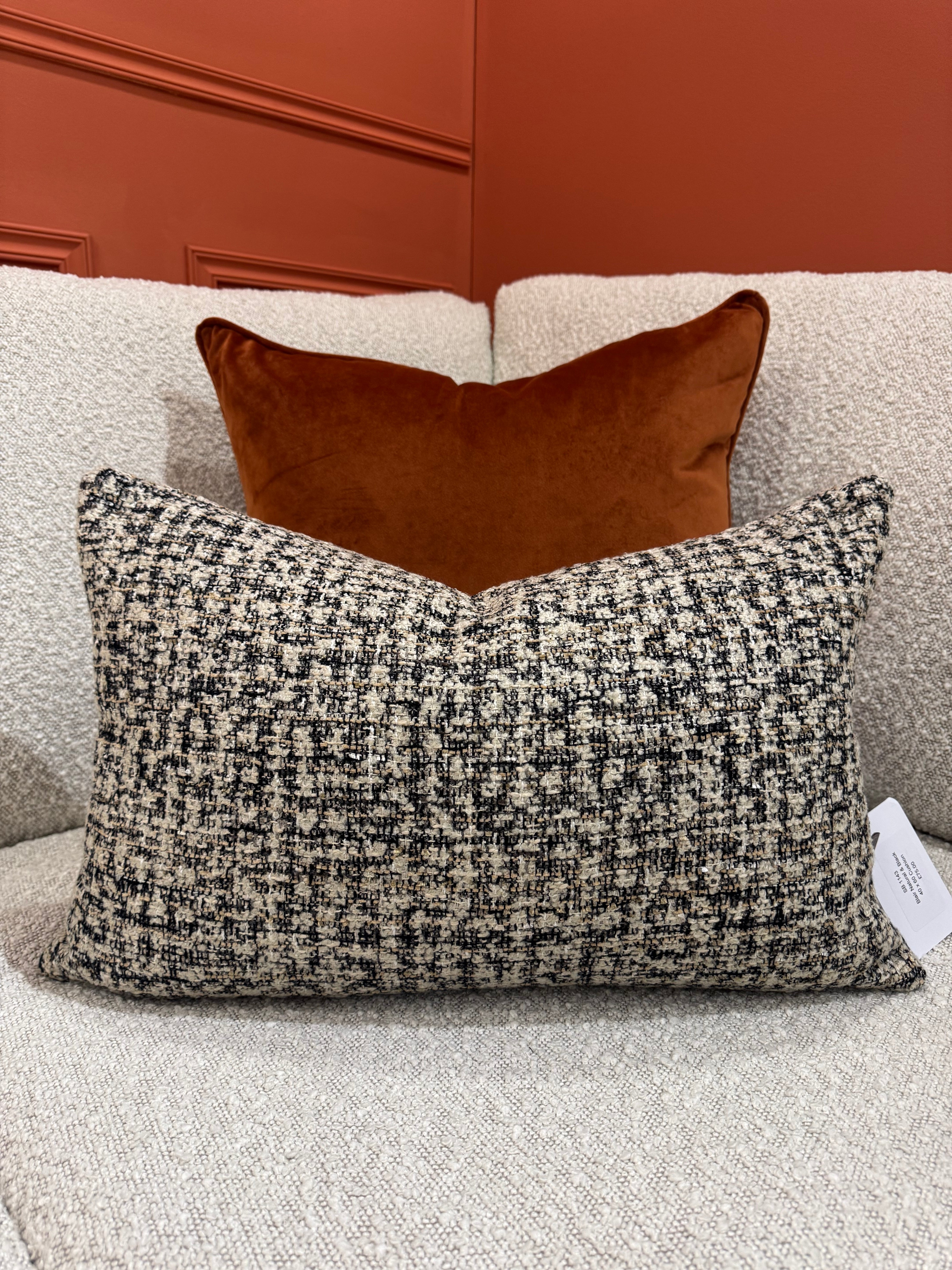 Kensington Tweed Natural/ Black | 40 x 60