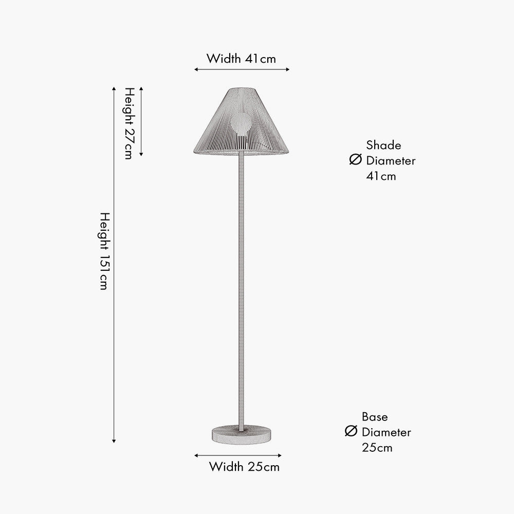 Rune Jute Rope Floor Lamp