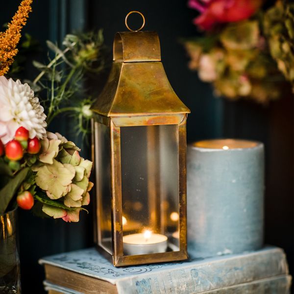 Tonto Lantern Burnished Copper Mini and Black Stake