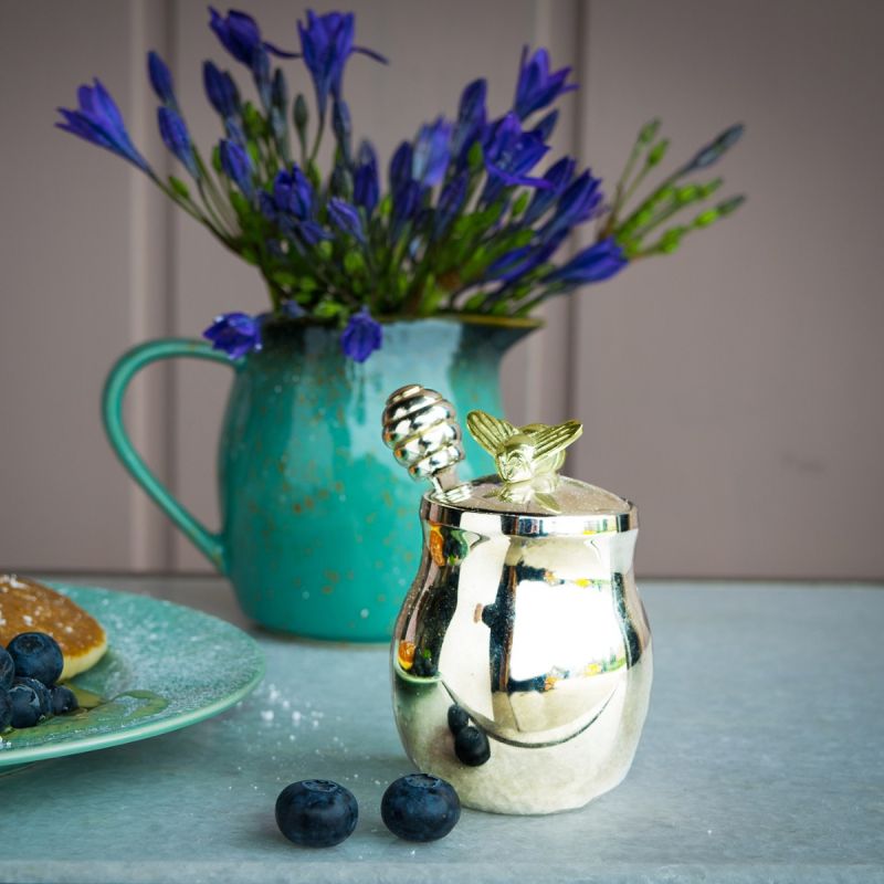 Bee Honey Pot and Drizzler