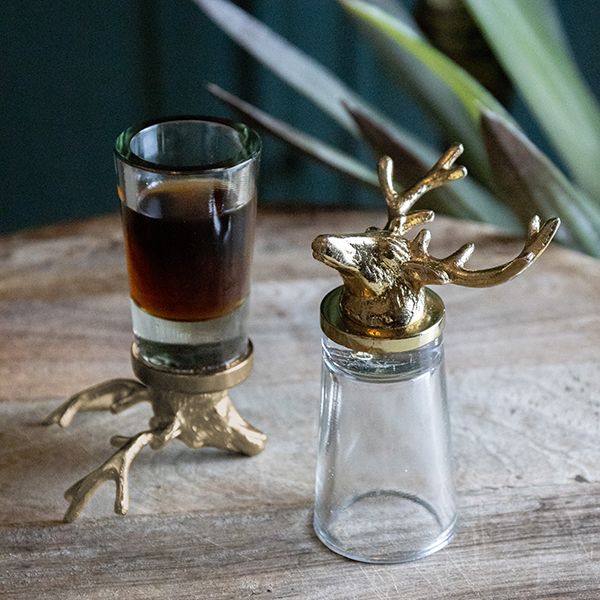 Set of 2 Stag Shot Glasses
