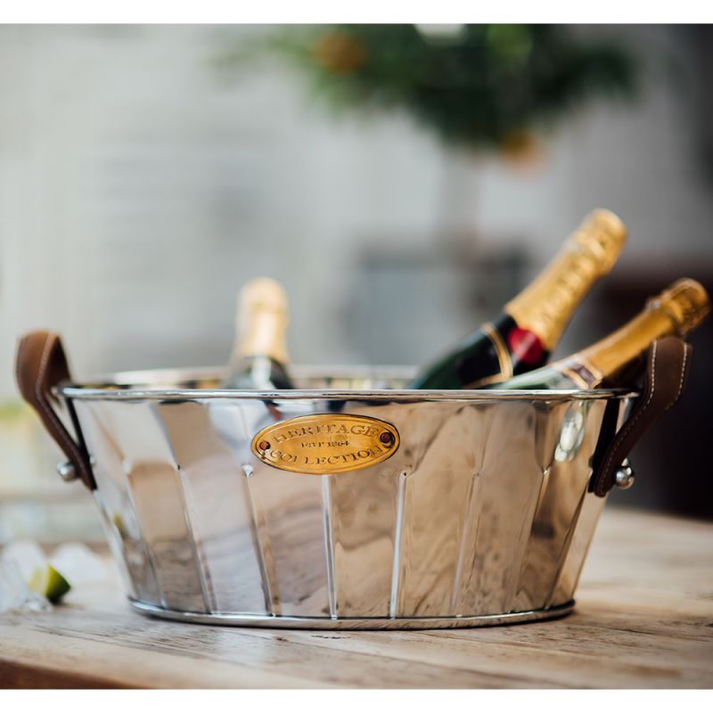 Heritage Leather Handled Champagne Bath