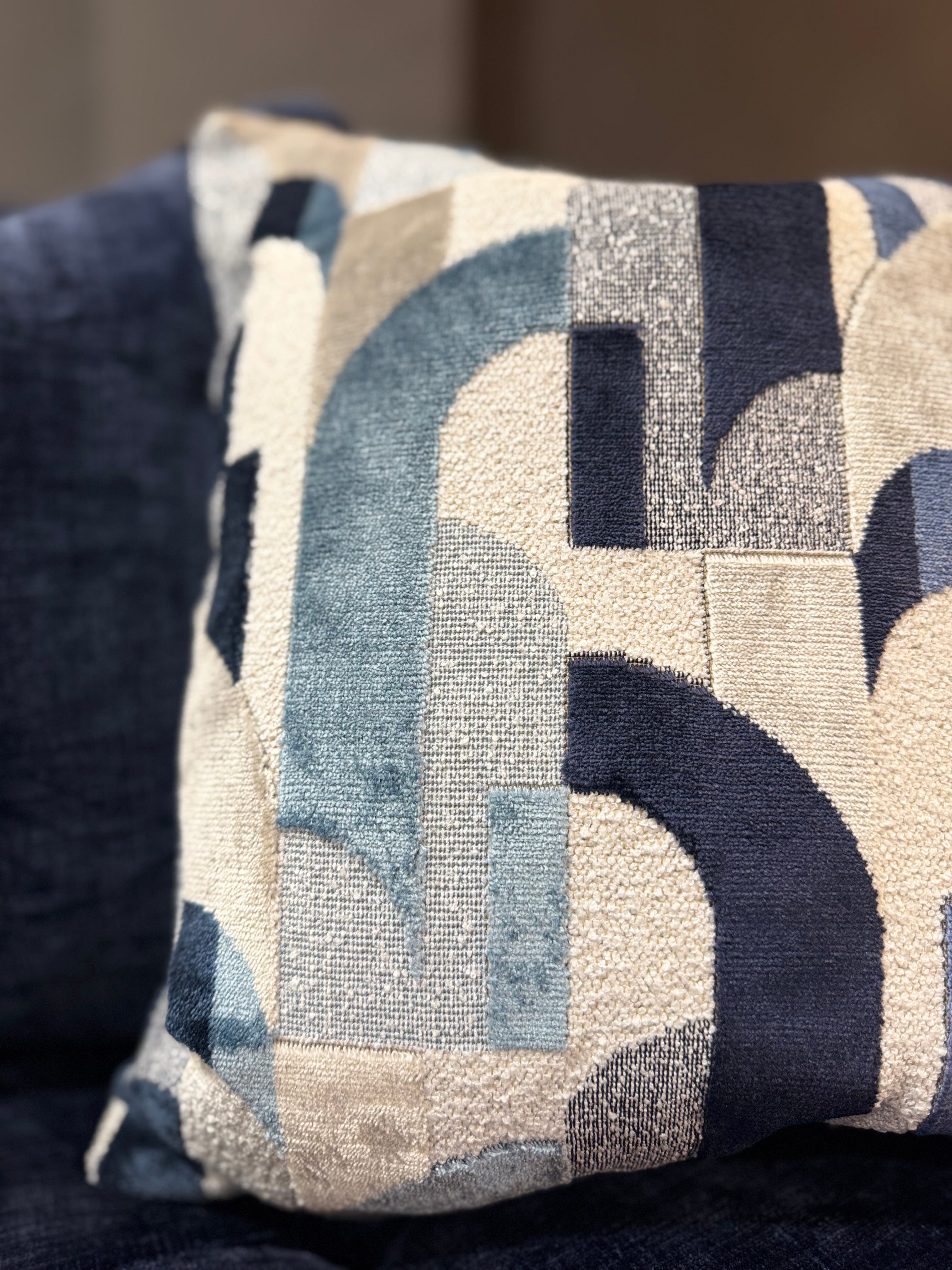 Azure Curve Blue 43 x 43