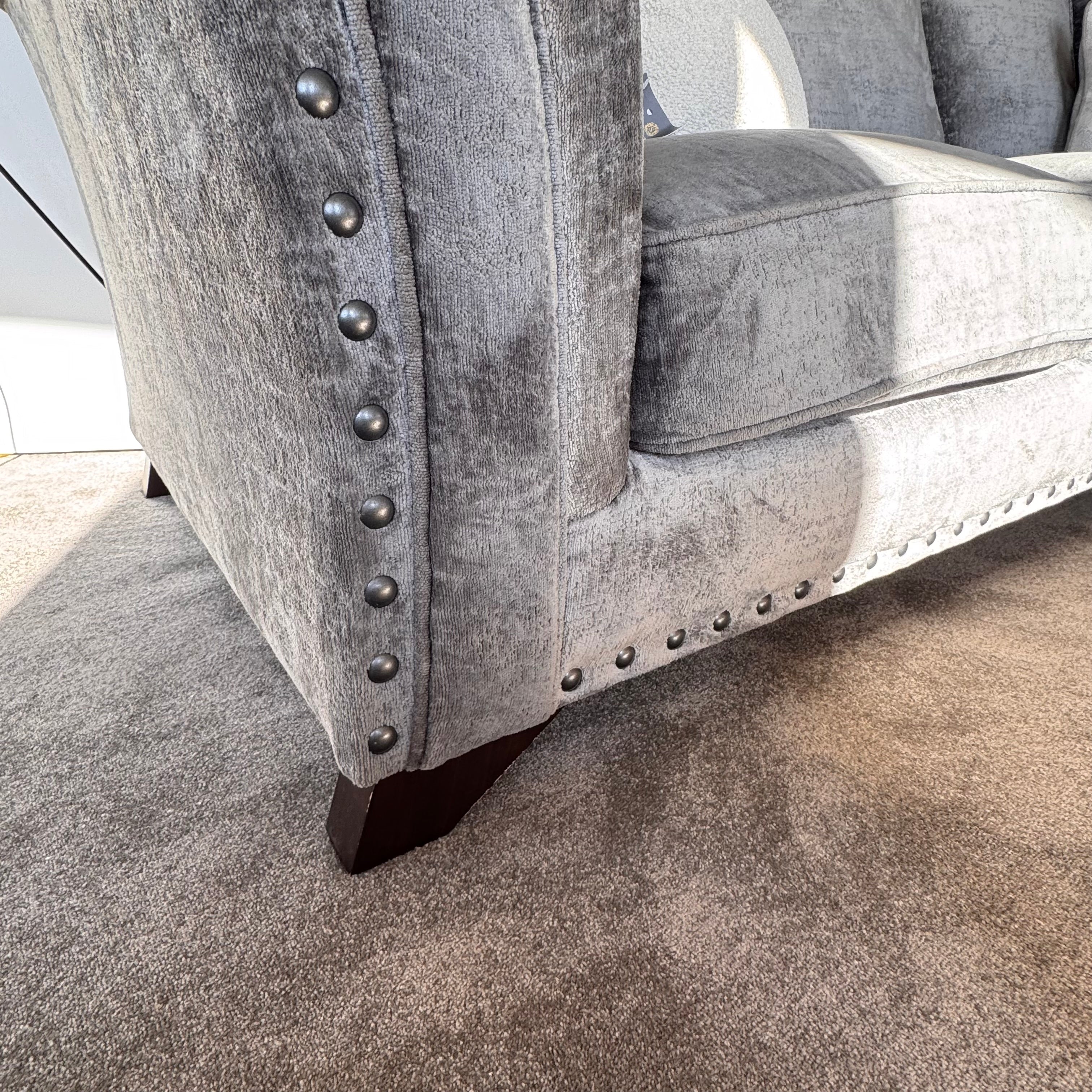 Vaughan Sofa | Grey Velvet