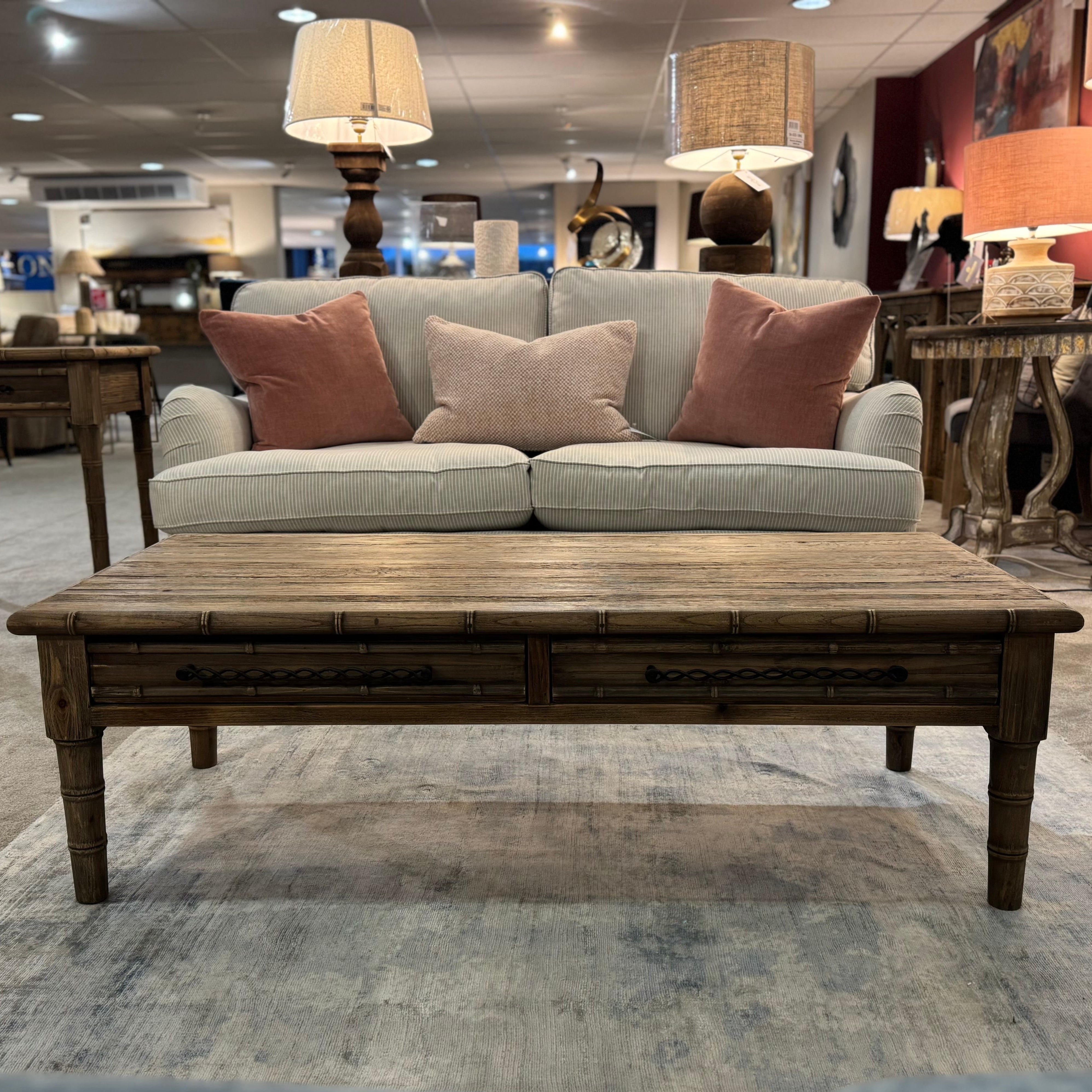 Bamboo Style Pine | Coffee table