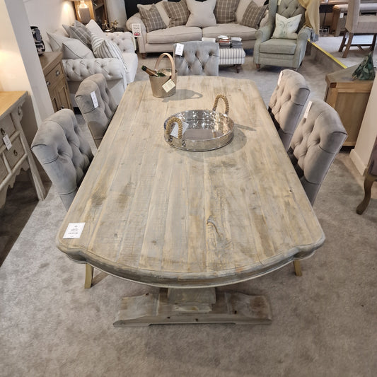2.13m Kidney End Dining Table | Clearance