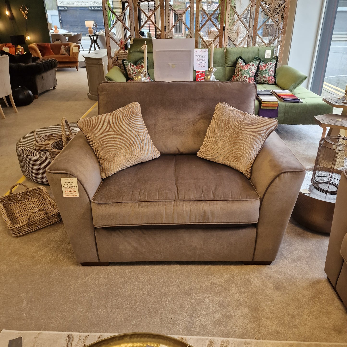 Luxury Corner Sofa and Loveseat | Clearance