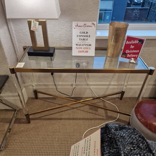 Gold Console Table | Clearance