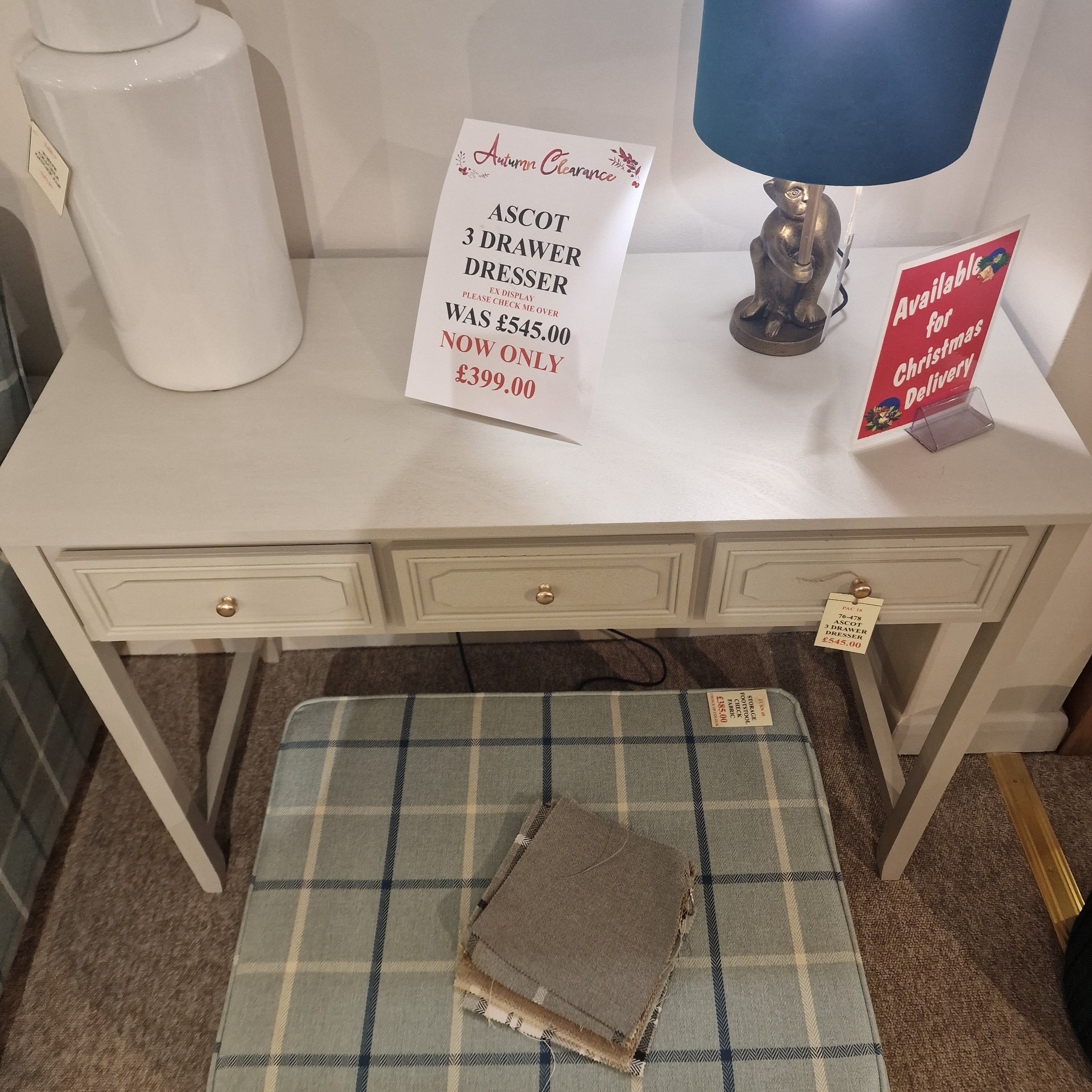 Ascot 3 Drawer Dresser | Clearance