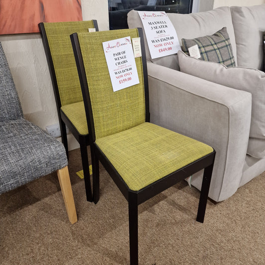 Pair of Wenge Chairs | Clearance