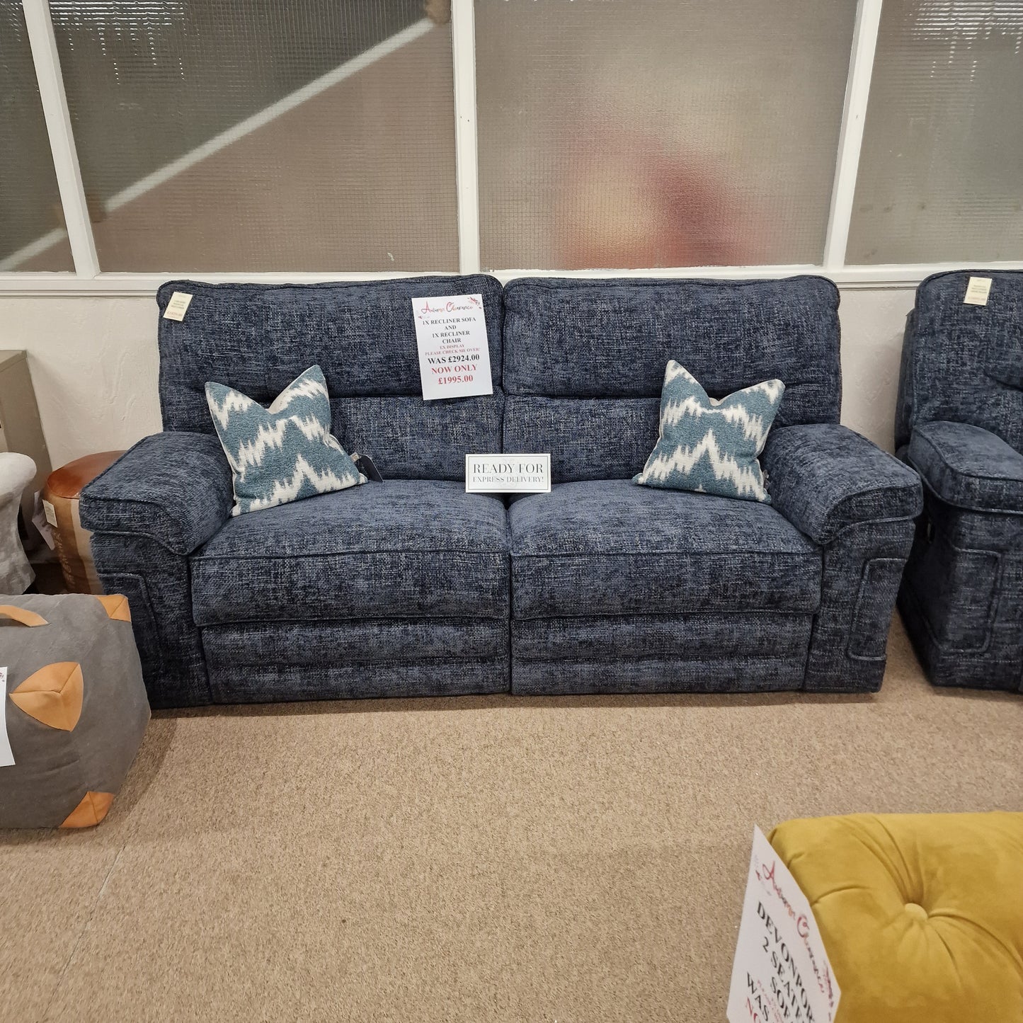 Manual Recliner Sofa and Chair | Clearance