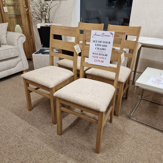Set of 4 Edward Chairs | Clearance