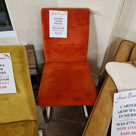Samara Chair Orange | Clearance
