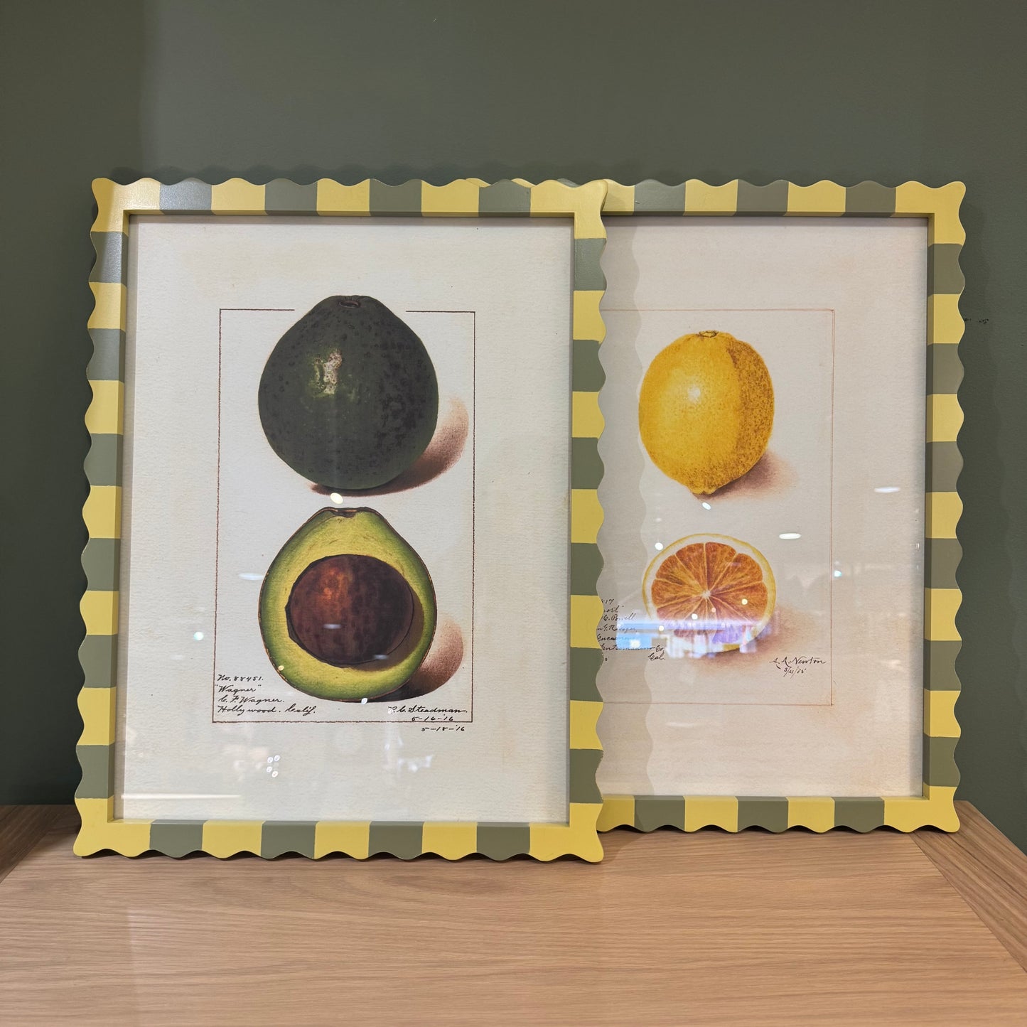 Lykke Wavy Frames – Avocado & Lemon