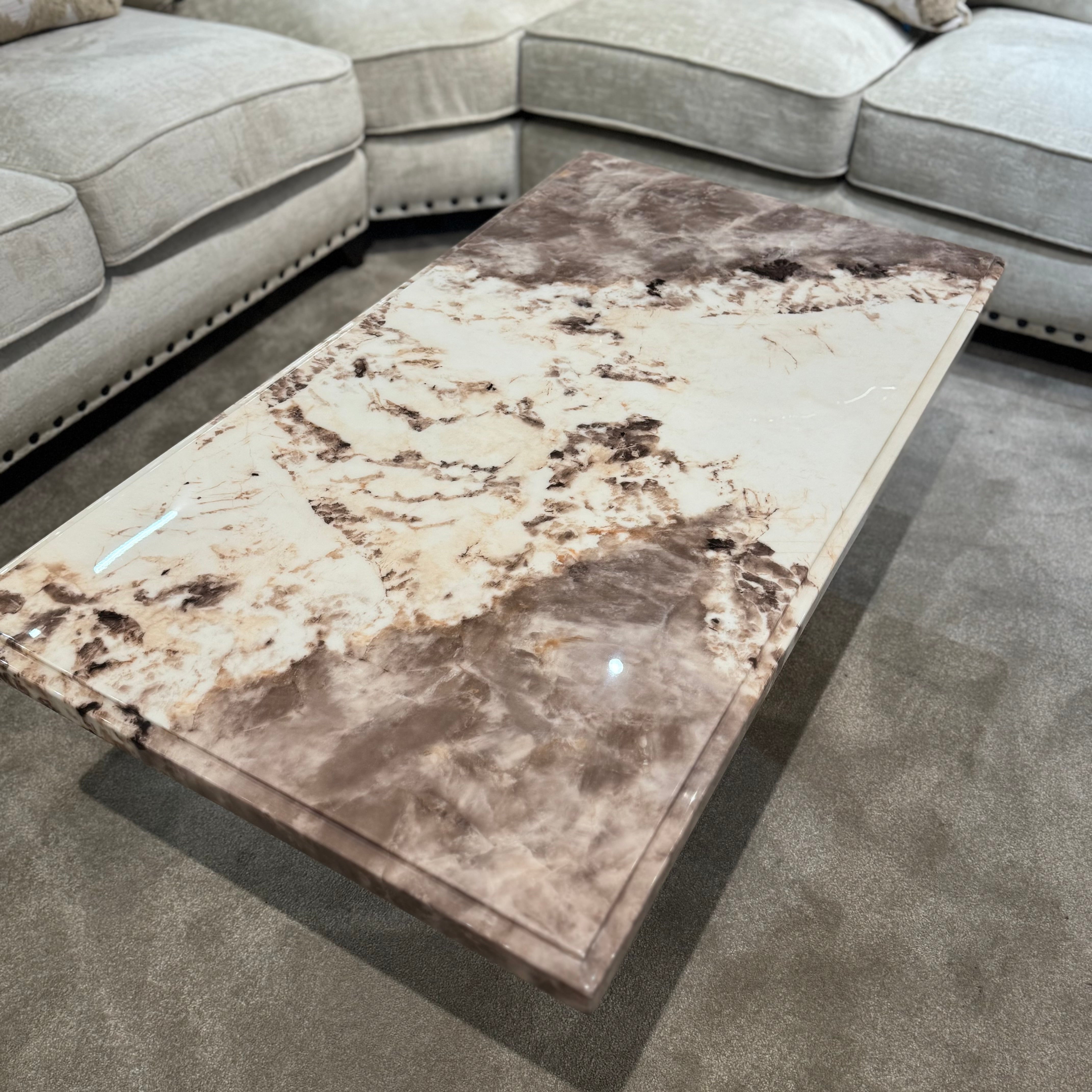 Aluna  Mottled Mocha Collection | Coffee Table
