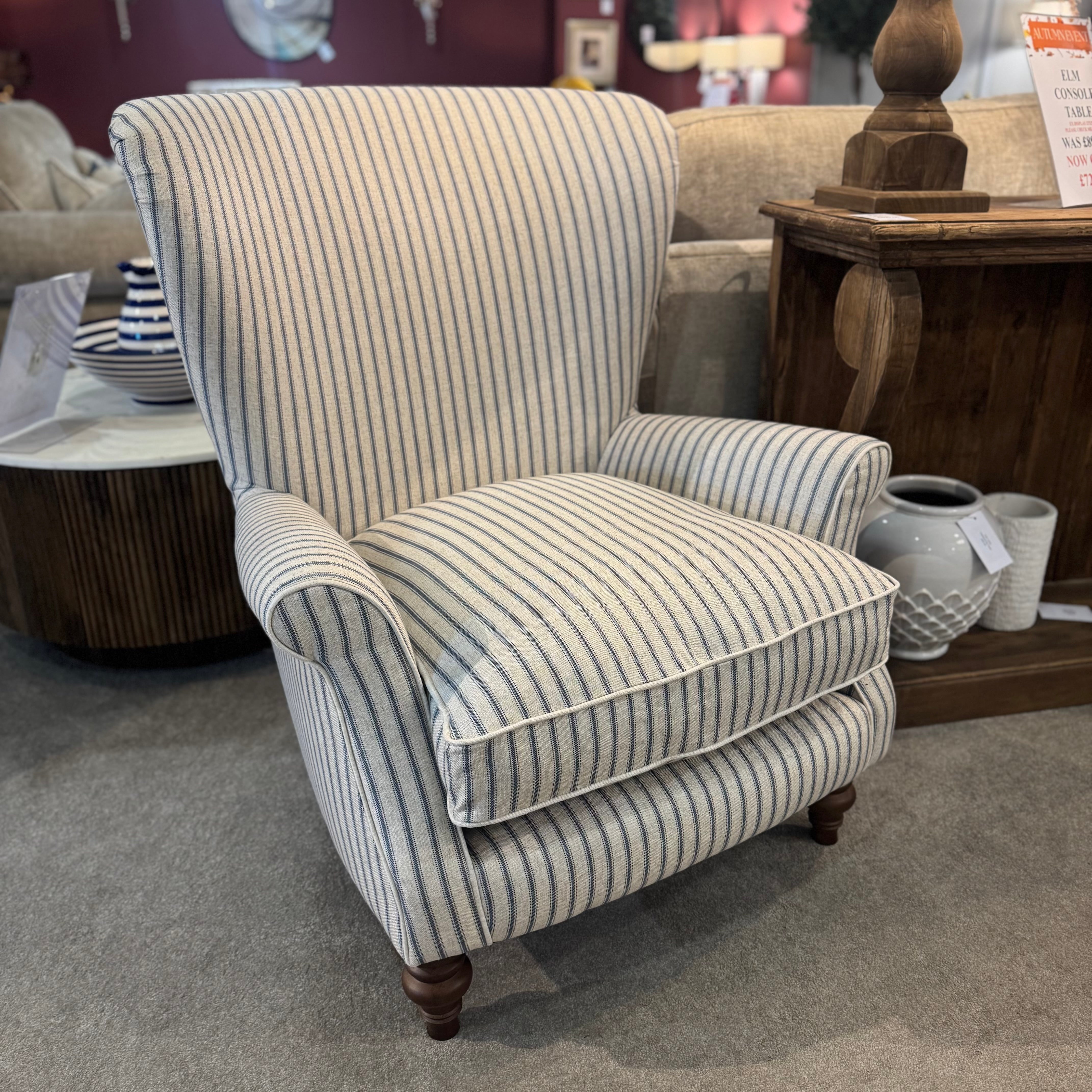 The Harbour Stripe Accent Chair
