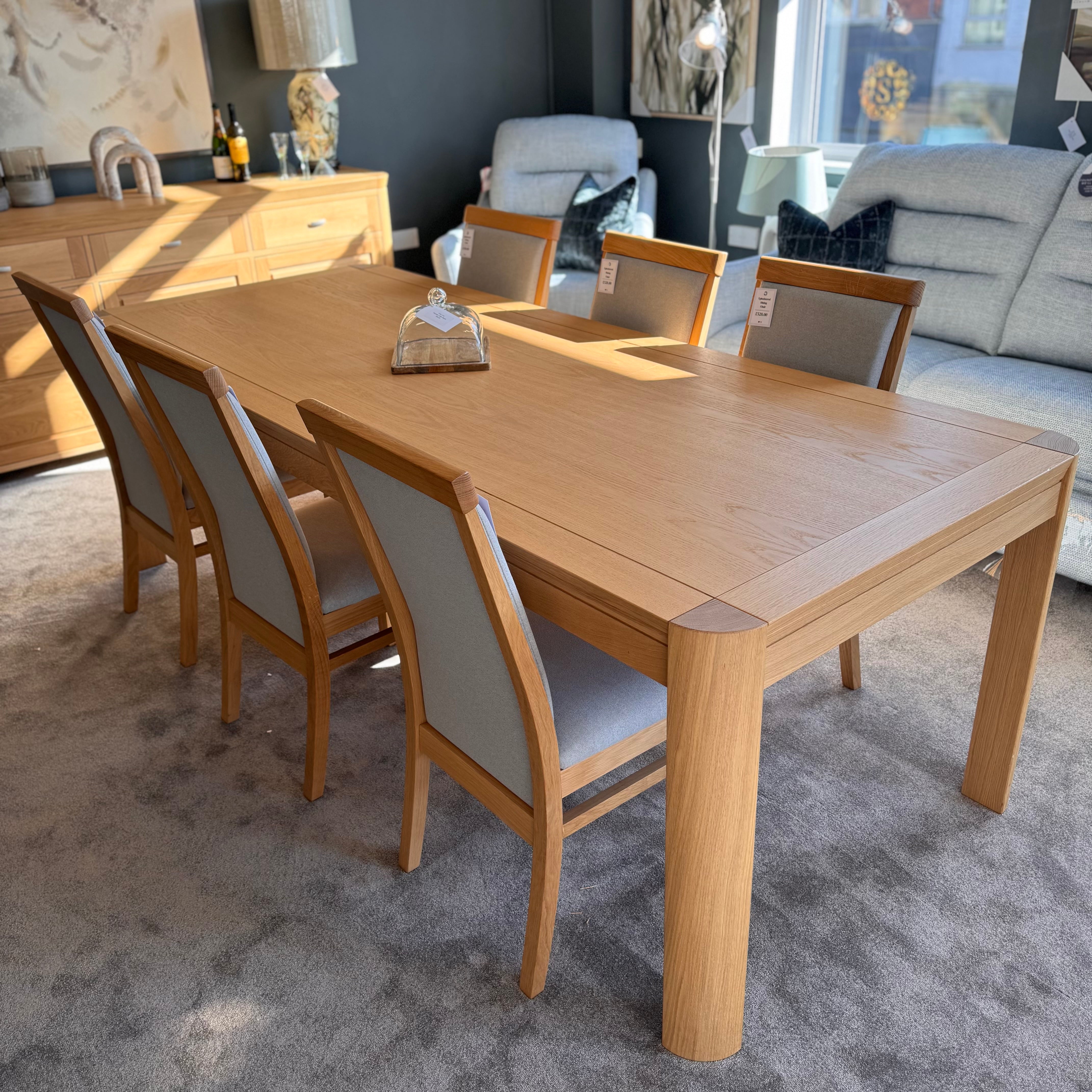 Oak | Extending Dining Table & 6 Chairs
