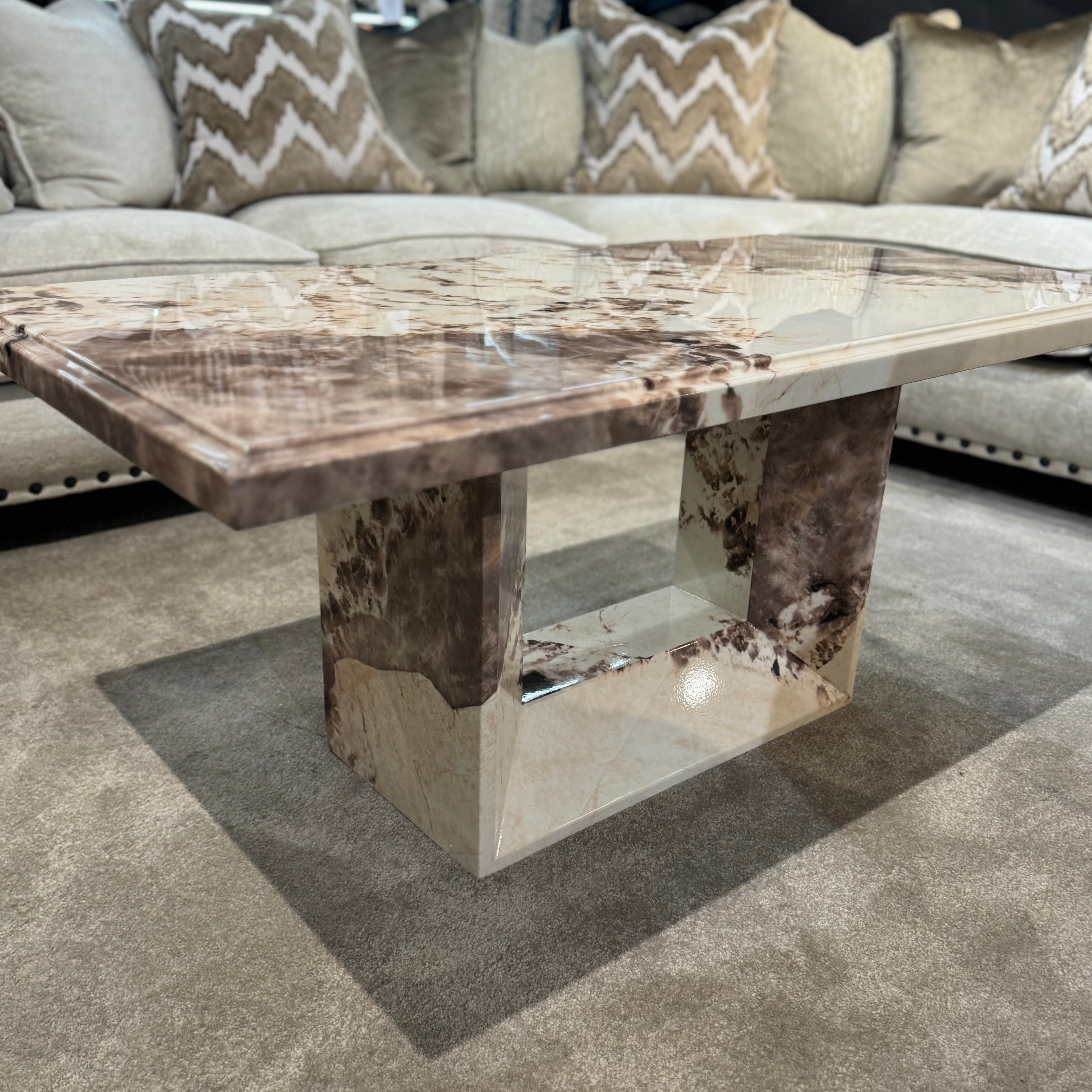 Aluna  Mottled Mocha Collection | Coffee Table