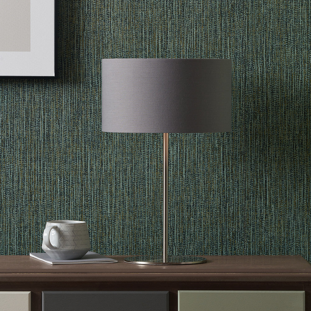 Elin Brushed Silver & Steel Grey Table Lamp