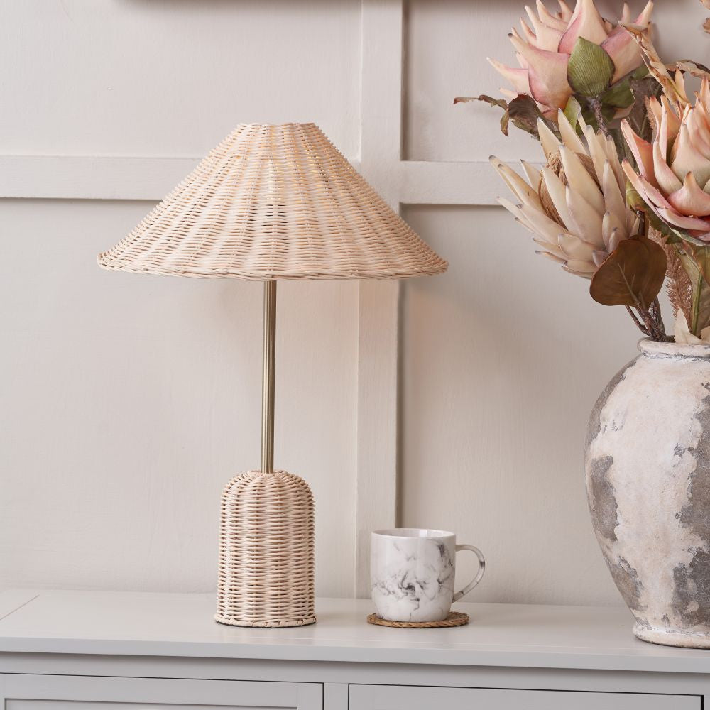Wyllow Rattan Table Lamp