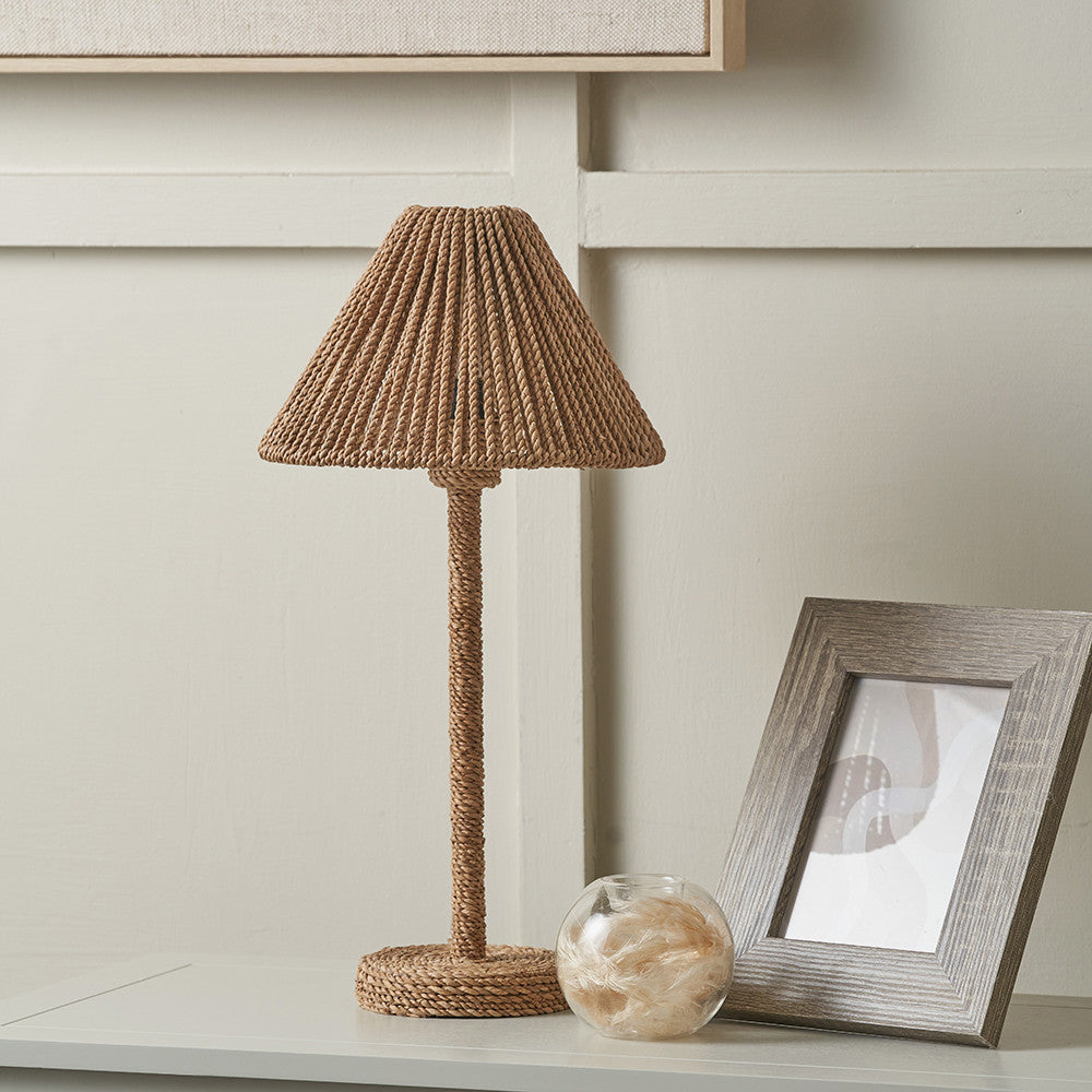 Rune Jute Rope Table Lamp