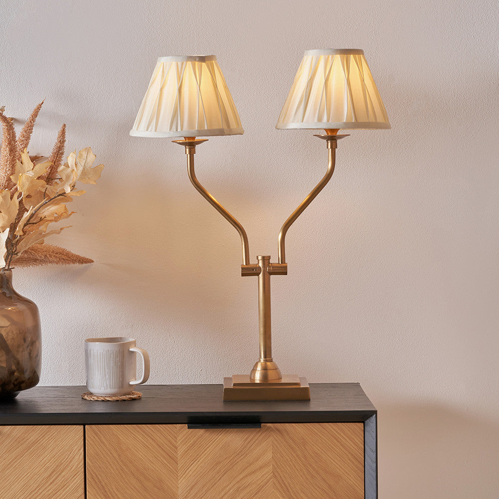 Garbo Silk Twinlight Table Lamp