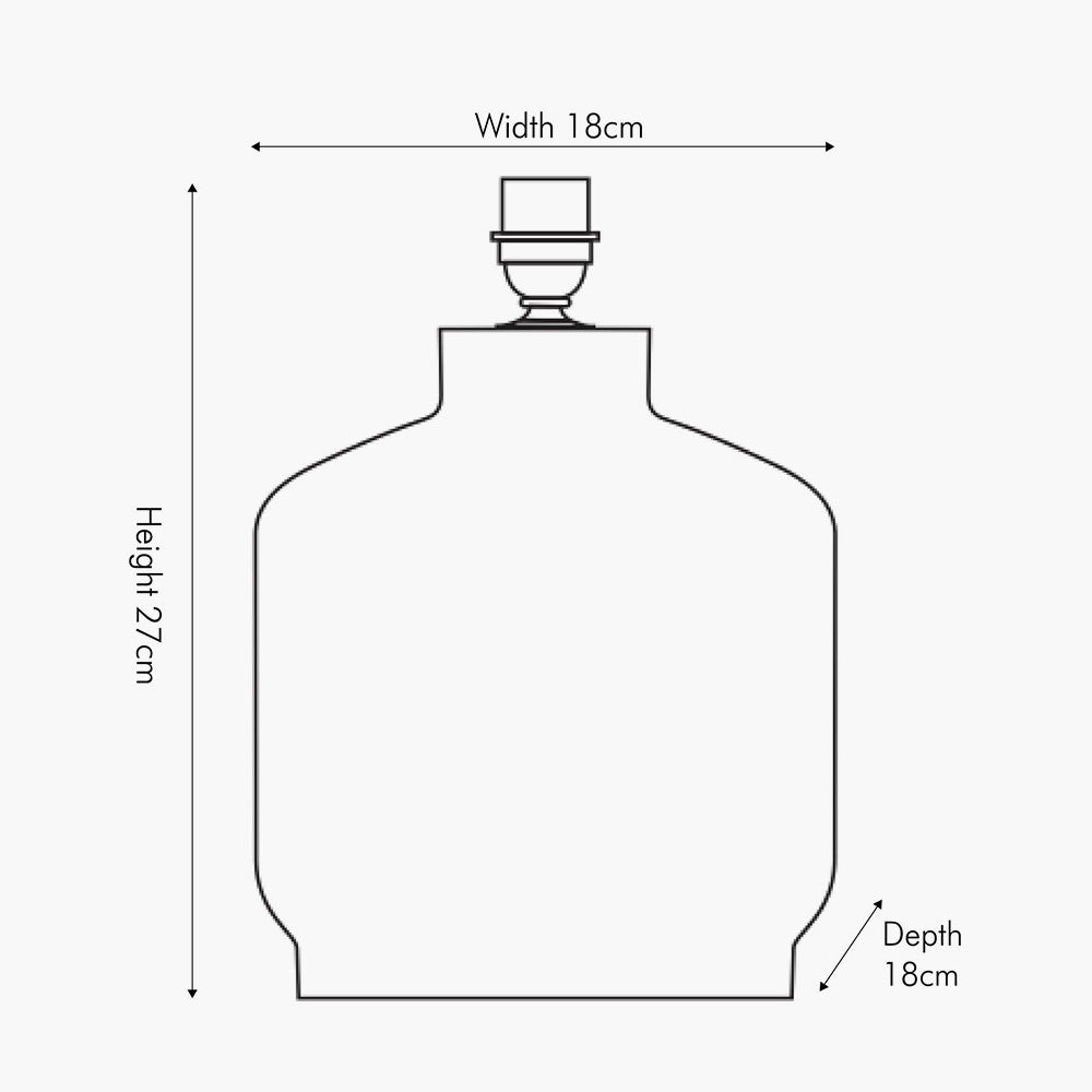 Small Grey Patterned Small Stoneware Table Lamp