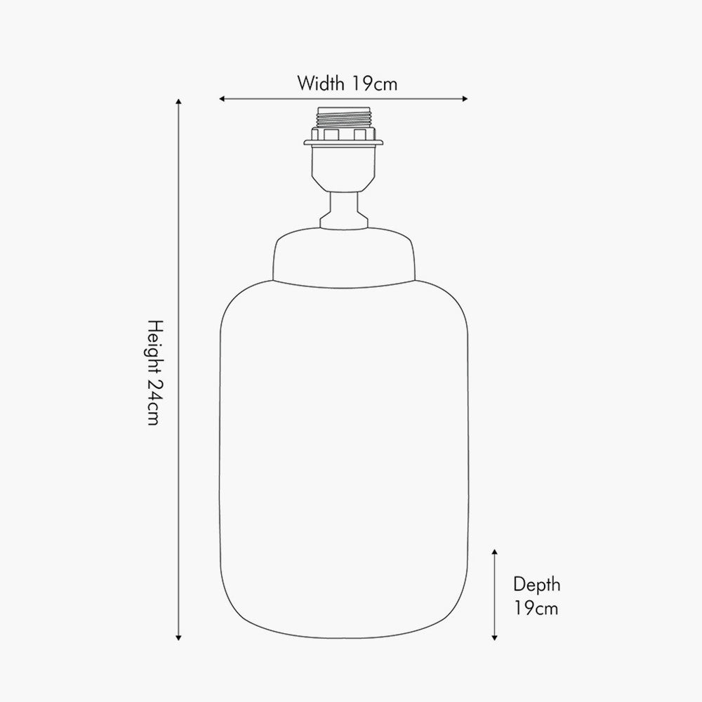 Grey and White Pattern Ceramic Table Lamp