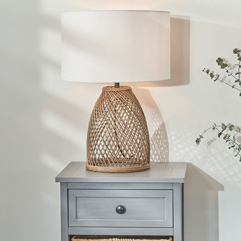 Natural Woven Table Lamp