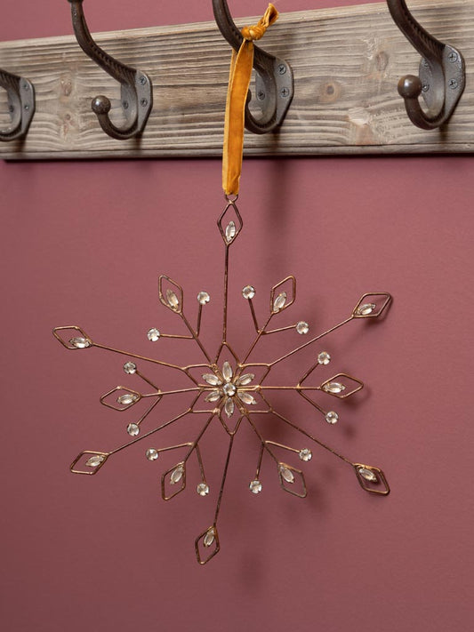 Large Hanging Flower Snowflake