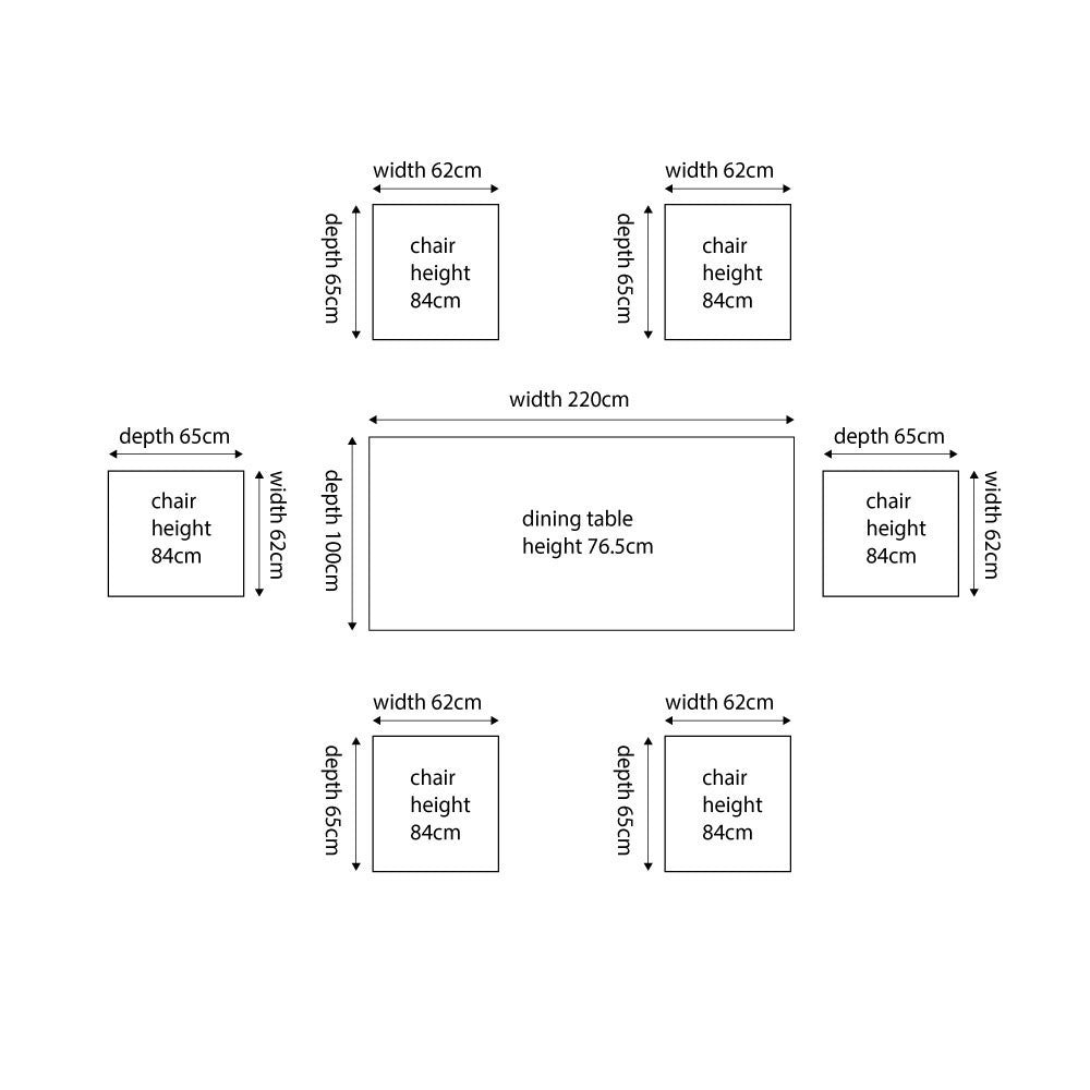 Alderwood Table + 6 | COLLECTION ONLY