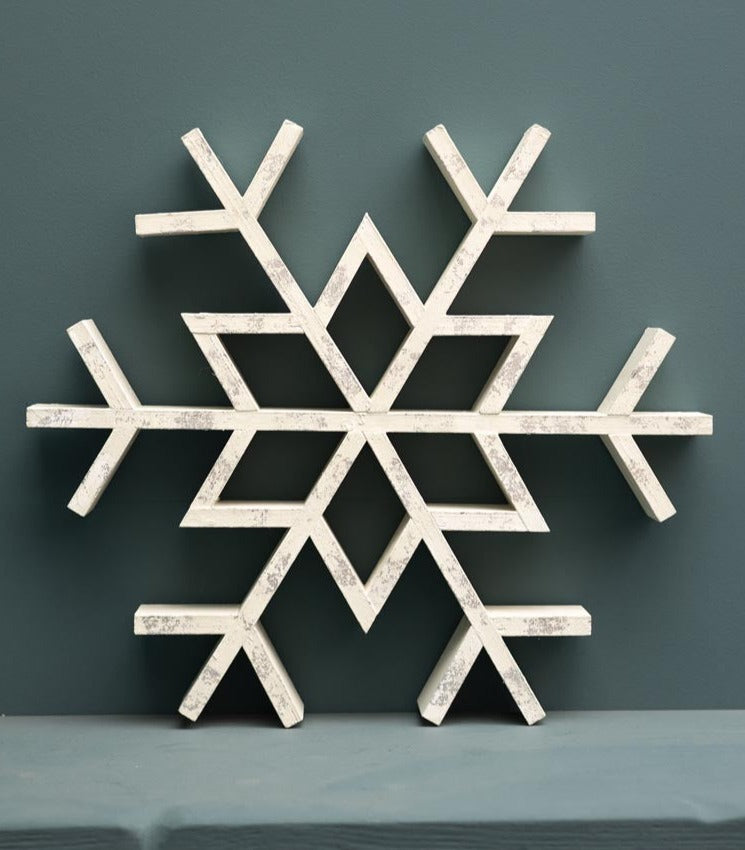 Large Wooden Snowflake