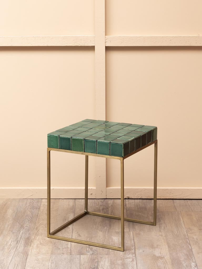 Side Table Ceramic Tiles Porto Green