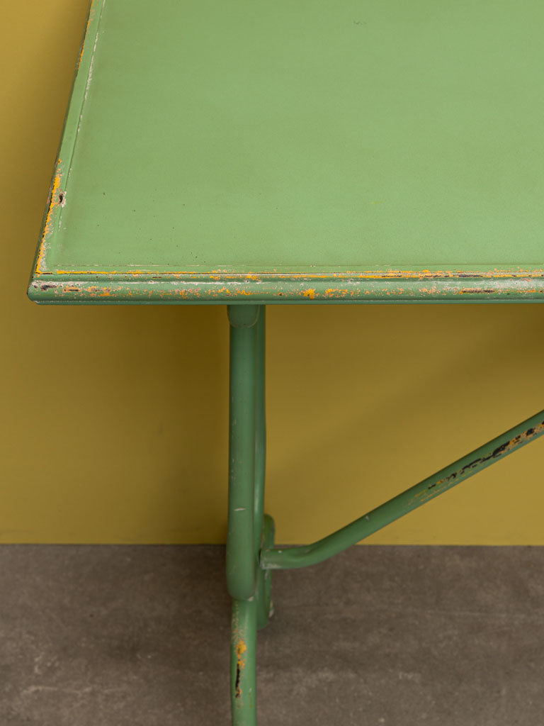 Green Iron Console Table