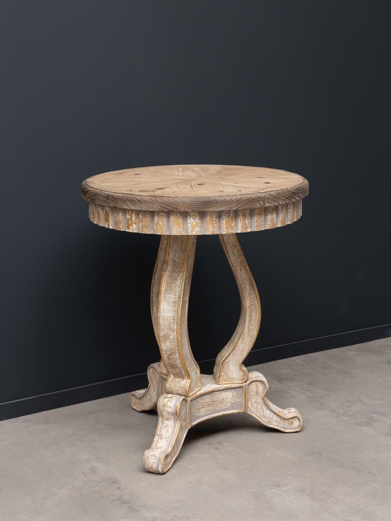 White Wooden Side Table