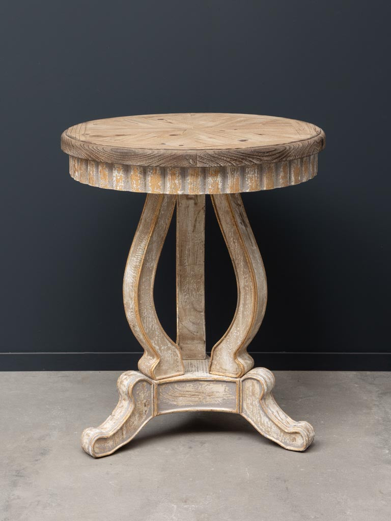 White Wooden Side Table