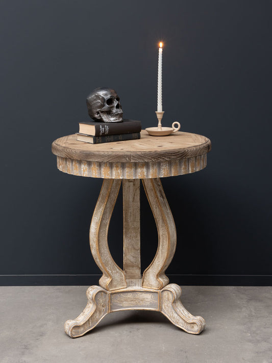 White Wooden Side Table