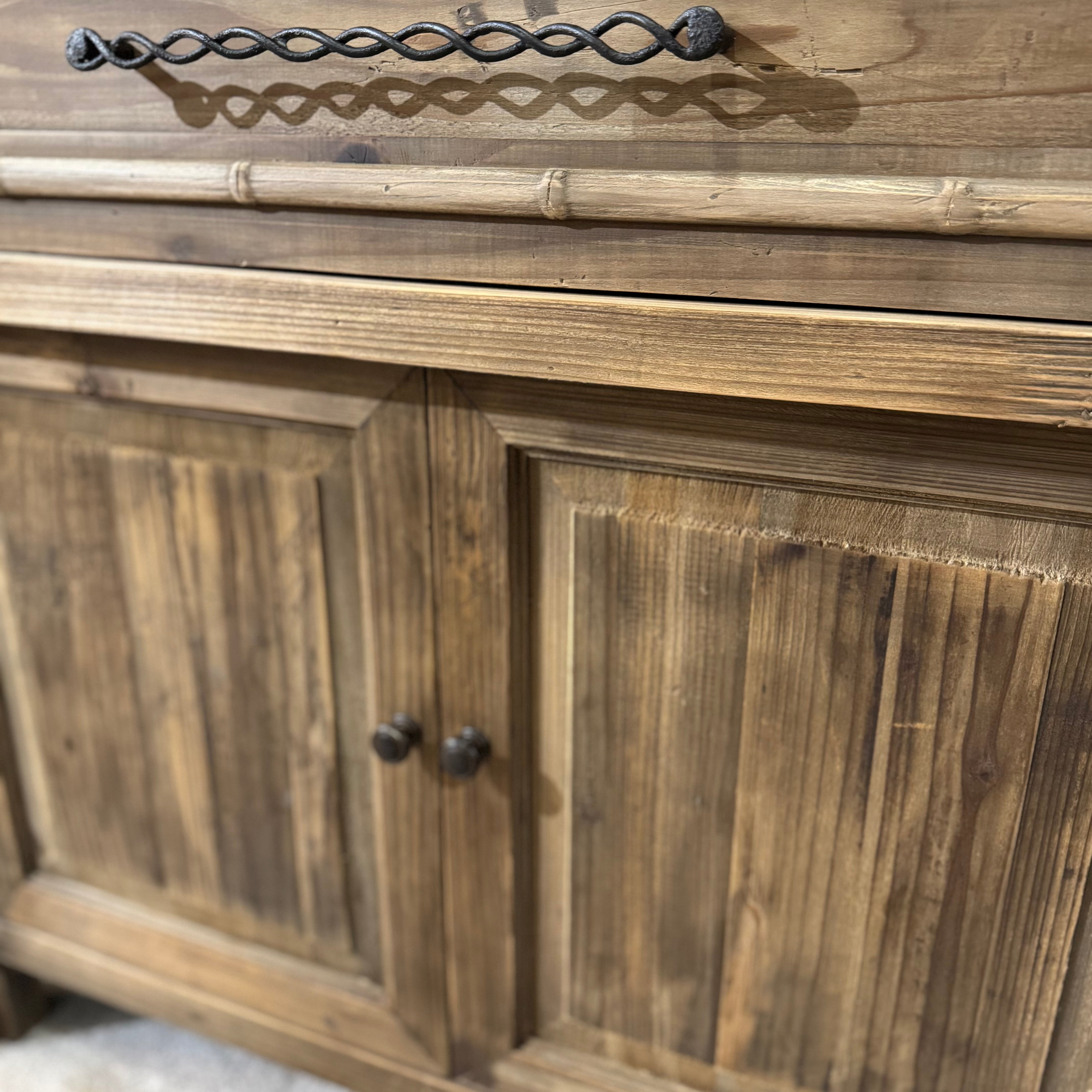 Bamboo Style Pine | Sideboard